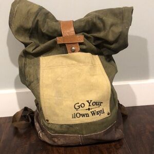 Mona B Weekender Canvas Backpack